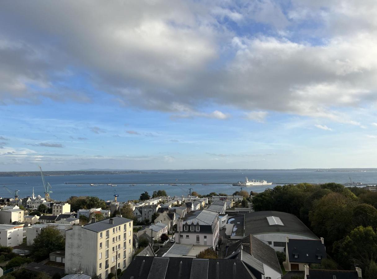 Nouveau! Appartement Vue Mer 180° Et Place Parking Brest Exteriér fotografie